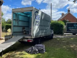 Wyatt's Removals unloading